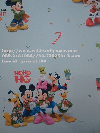 WD2 วอลเปเปอร์ติดผนัง  ลายการ์ตูน New Disney  ราคา ม้วนละ สอบถามได้ที่ 0892184986  id line : jariya1188 